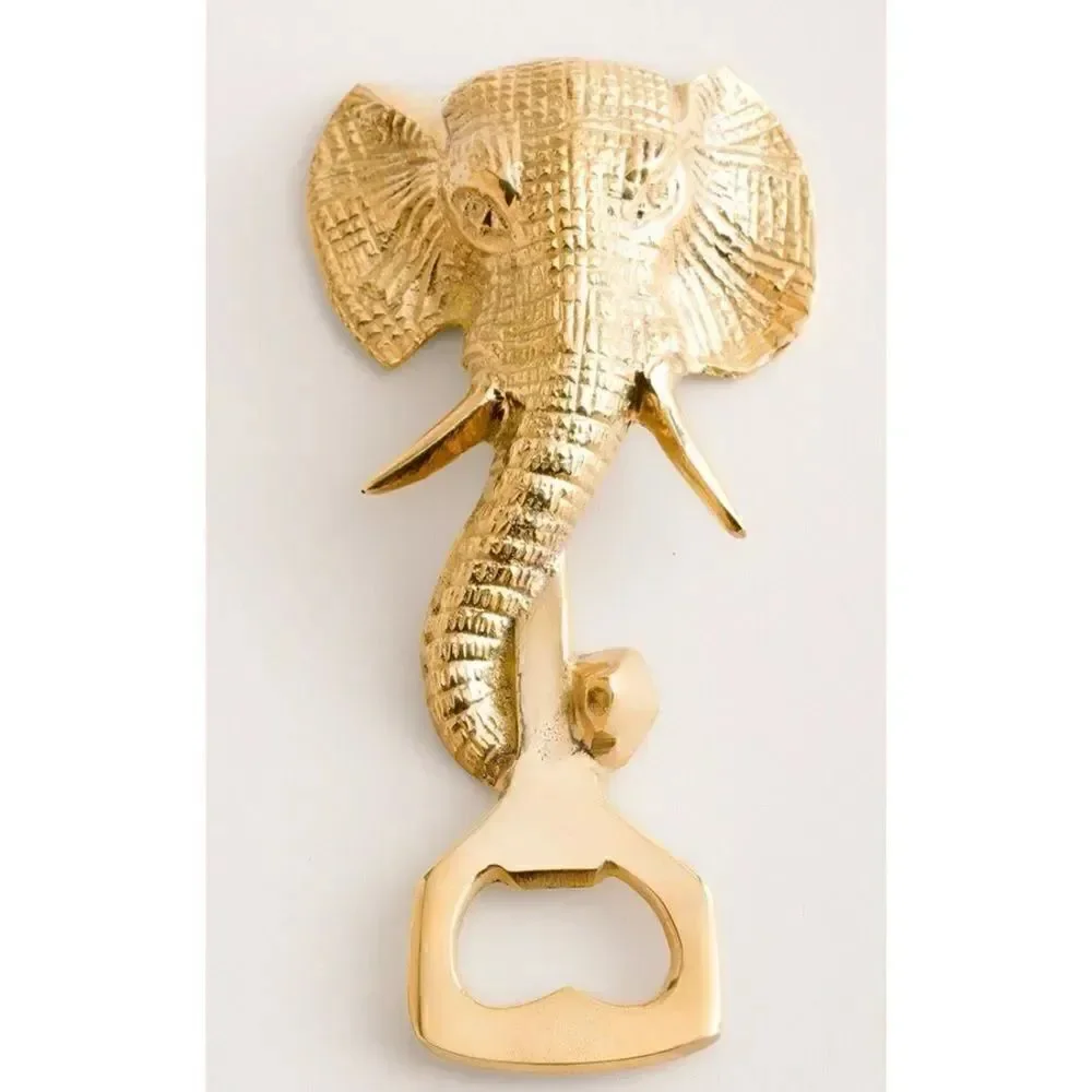 MCM TWO’S Company Lucky Elephant Bottle Opener in Gold